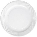 100 Assiettes en carton blanc 18 cm - biodégradables