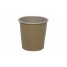 100 Gobelets en carton brun naturel 10 cl