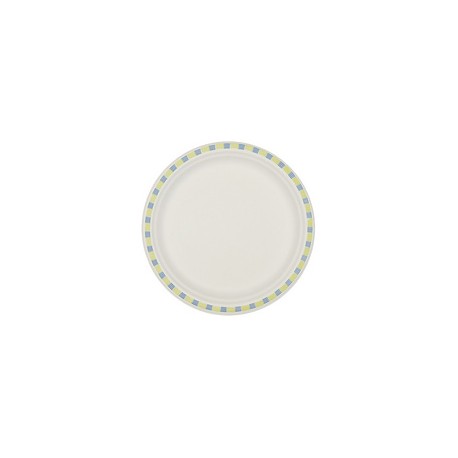 50 Assiettes en carton bicolores